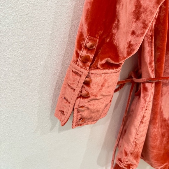 Free People Velvet Wrap Jumpsuit in Red - Picture 11 of 15